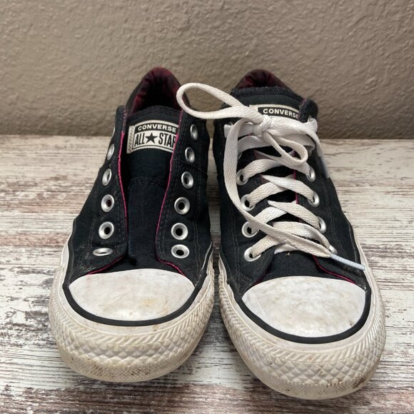 Converse Black and White Women's Sneakers - Picture 2 of 6